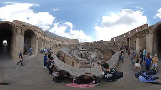 Inside Colosseum Rome Italy Part 3 Walking and circling Glomarch 360 VR 5.7K