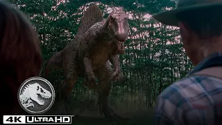 Jurassic Park 3 | La persecución del Espinosaurio en 4K HDR