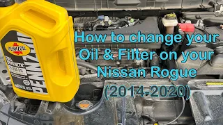 Oil Change on a 2017 Nissan Rogue(2014-2020)