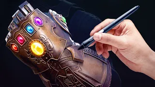 Sculpting the INFINITY GAUNTLET [Satisfying Time-Lapse]