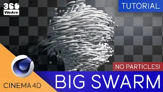 Cinema 4D Big Swarm Tutorial (No Particles)