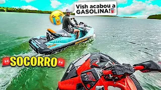 ACABOU A GASOLINA DO MEU JETSKI NO MEIO DO LAGO !! 😭 * como voltei pra casa ?? *