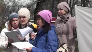 Митинг родителей в Новомосковске 23.04.2016