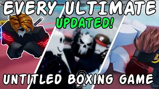 EVERY ULTIMATE IN UNTITLED BOXING GAME! (UPDATED, IPPO REWORK!)