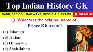 Top Indian History Gk ||Multiple choice questions on Indian History||#ssccgl