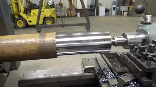 Roughing on My Large Lathe