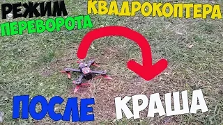 Режим черепахи для квадрокоптера/Режим переворота после падения/Flip over after crash/Turtle mode.