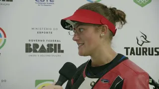 Interview DUESTAD (NOR) - Gold Medal - Rifle 3 Position 50m Women - Rio de Janeiro (BRA) - ISSF WC