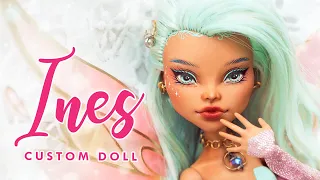 ✨ Ines Enchantix ✨ • Winx Club OC • Magical Girl Collab • Monster High OOAK Custom Doll Tutorial