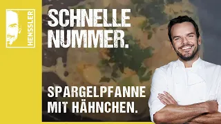 Schnelles Spargel-Rezept mit Hähnchen und Sahne von Steffen Henssler