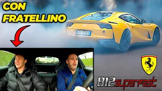 Rischio una FERRARI da 400K di TRAVERSO con mio FRATELLO!🏎 FERRARI 812 SUPERFAST!