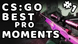 CS:GO - BEST PRO MOMENTS! #1 (Flickshots, Crazy Clutches, Inhuman Reactions, ACEs, Best Frags)