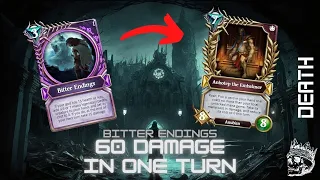 60 Damage in one turn, NEW CARD BITTER ENDINGS ( best of this new card GG)