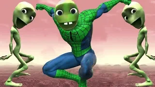 Learn Colors #DameTuCosita Spiderman Alien Dance W Cartoon Nursery Rhymes For Children