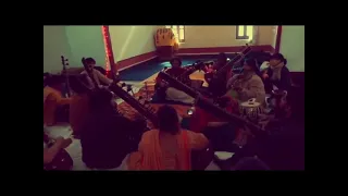 Ustad Shahid Parvez Khan Teaching his Students Yaman at a workshop in Varanasi in 2017