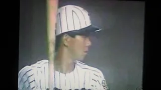 1990読売ジャイアンツ宮本和知VS阪神タイガース　甲子園球場　山脇光治　平田勝男　木戸克彦　大野久　真弓明信　岡田彰布　八木裕　渡真利克則