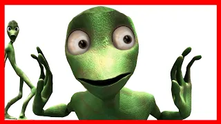 RENKLİ YEŞİL UZAYLI DANSI - AKIMI-Maden Dağı Dumandır-komik uzaylı dansı-dame tu cosita,funy,#uzaylı