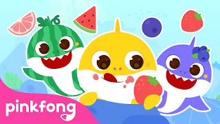 Transformações de Frutas Saborosas 🍎 🍇 | Baby Shark | Pinkfong, Bebê Tubarão! Canções para Crianças