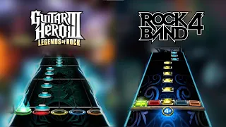 "Knights of Cydonia" Chart Comparison (Expert Guitar) - Guitar Hero 3 / Rock Band 4 DLC