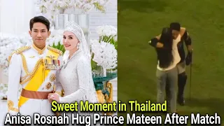 Momen Anisa Rosnah Peluk Prince Abdul Mateen Setelah Pertandingan Polo Lawan China