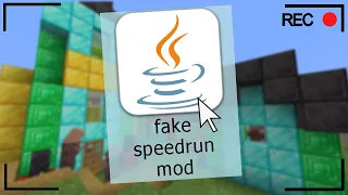 The Minecraft MOD for FAKING Speedruns...