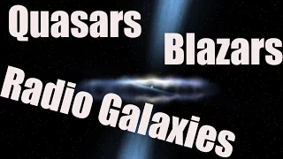 QUASARS, BLAZARS AND RADIO GALAXIES Explained - Active Galactic Nucleus Galaxies