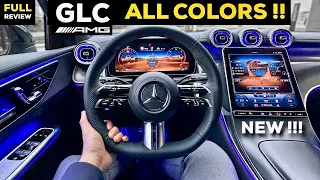 2023 MERCEDES GLC 300 AMG NEW SUV Baby GLE?! FULL Review AMBIENT LIGHTS COLORS Interior MBUX
