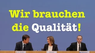 Wir brauchen die Qualität! - Komplette Bundespressekonferenz vom 18. November 2016