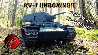 RC Tank Unboxing, KV-1 Heng Long 1/16. Review and Test Drive!