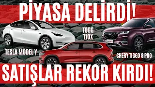 Otomobil Satışları Tüm Zamanların Rekoru/Chery ve Tesla Türkiye'de/Togg T10X Teslimatı