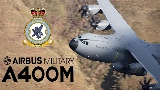 First low level flight of the Airbus A400M Atlas in the Mach Loop January 2017