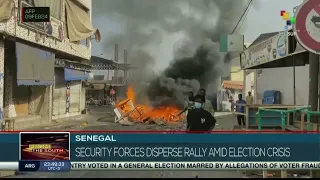 Security forces disperse rally amid election crisis in Senegal