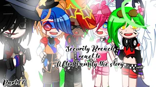 [FNaF] Security Breach react to Afton Family: The Story[]Part 17[]FNaF song[]lazy-