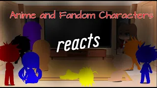 Anime & Fandom Characters react to Afton Family Song