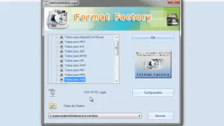 Video aula: usando o Format Factory como conversor de vídeo