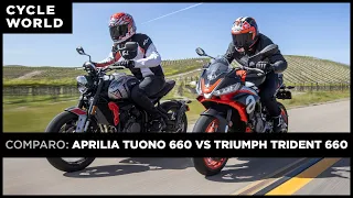 2021 Aprilia Tuono 660 vs. 2021 Triumph Trident 660