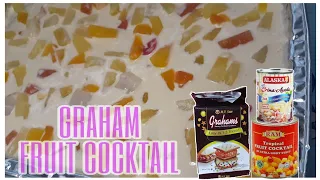 Graham Fruit Cocktail Cake | 3 Ingredients Only | No Bake Cake