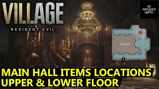 Resident Evil Village Main Hall Items - All Locations - Upper & Lower Floor