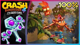 ALL PLATINUM TIME TRIAL RELICS (W/PLATINUM TIMES) - Crash Bandicoot 4: It's About Time 106%