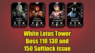 White Lotus Tower Boss 110 130 and 150 Soft-lock Plus Reward | MK Mobile