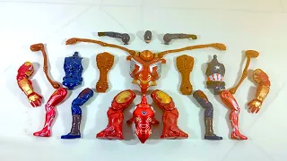avengers superhero toys.. ironman vs captain america vs siren head vs hulk buster.. merakit mainan..
