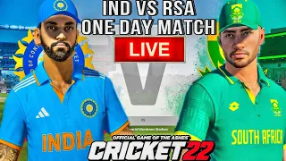 🔴Watch Live:-INDIA VS SOUTH AFRICA ODI |CRICKET 22 #indvssalive #indvssa #indvssaodi #cricket22