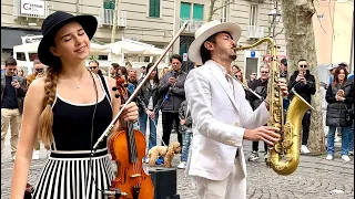 Stand By Me - Ben E. King | Karolina Protsenko & Daniele Vitale | Violin & Sax Cover