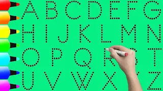 ABCDEFGHIJKLMNOPQRSTUVWXYZ | Let's Learn How to Read and Paint Alphabet A to Z | KS ART