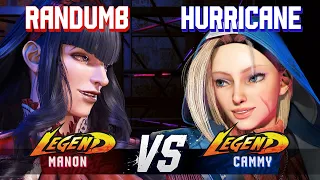 SF6 ▰ RANDUMB (Manon) vs HURRICANE (Cammy) ▰ High Level Gameplay