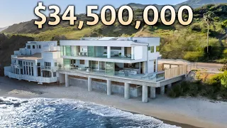 Touring a $34,500,000 Malibu Mansion Built Over the Pacific Ocean