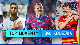 WSZYSTKIE GOLE 30. KOLEJKI | TOP MOMENTY | SKRÓTY | Ekstraklasa 2022/23