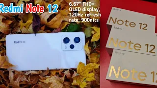 Redmi Note 12 5G Unboxing - 120 HZ Amoled | Snapdragon 4 Gen 1 5000 MAH 33W