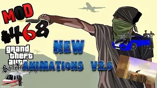 Обзор Модов GTA San Andreas #468 - New Animations V2.0