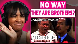 FIRST TIME REACTING TO | Archie Meets George Jefferson For The First Time | All In The Family